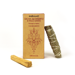 Salvia del Deserto & Palo Santo - Smudge e Paletto Incenso Naturale ed Ecosostenibile