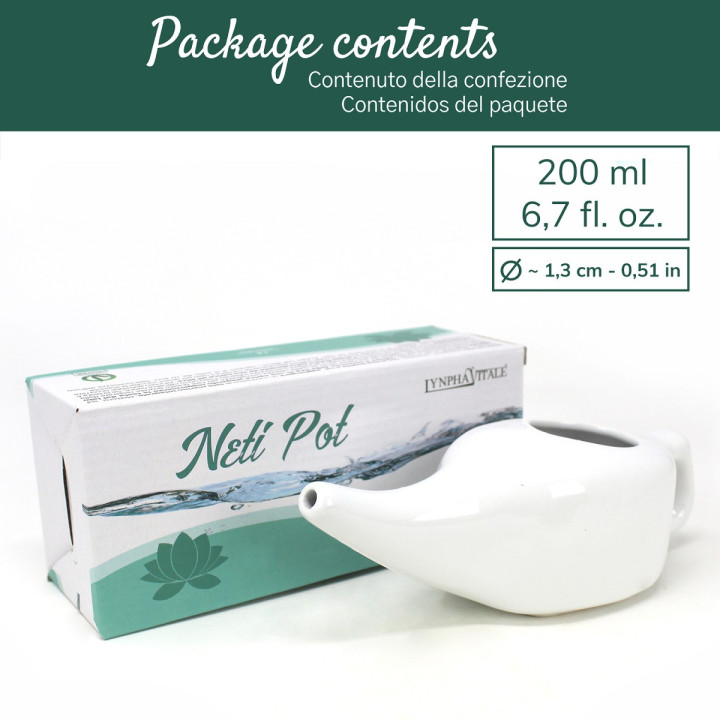 Neti Pot In Ceramica Per Lavaggi Nasali Rimedio Ayurvedico Neti Lota