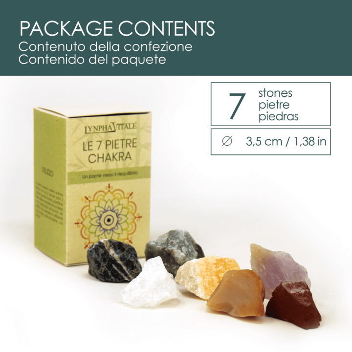 Pietre Grezze dei 7 Chakra per Cristalloterapia