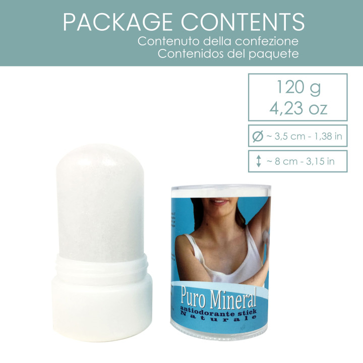 Puro Mineral Stick 120 g Allume di Potassio