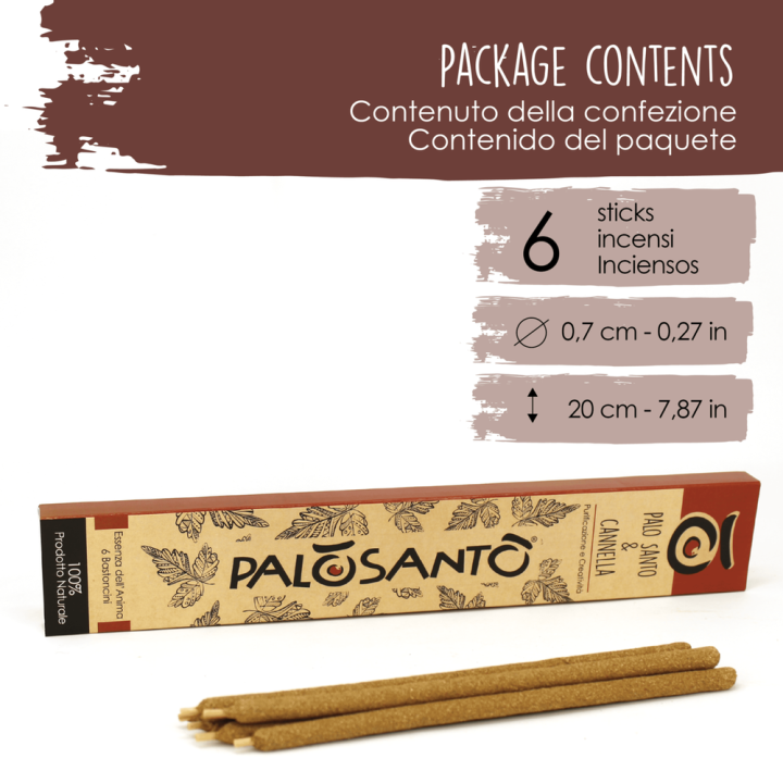 Bastoncini Incenso Palo Santo e Cannella