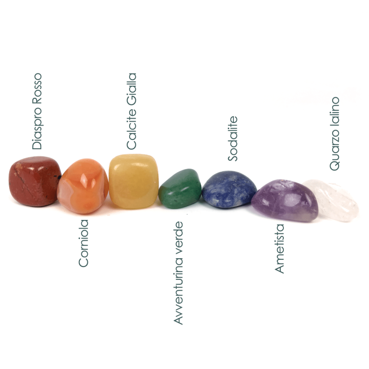 Pietre Burattate dei 7 Chakra per Cristalloterapia
