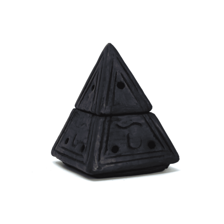 Brucia Incenso Braciere Piramide Nera