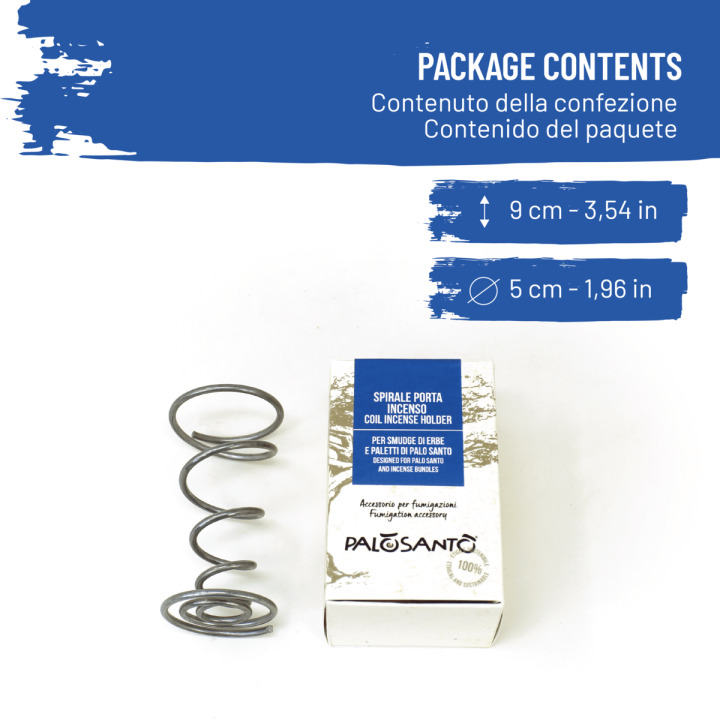 Spirale Porta Incenso per Smudge e Paletti
