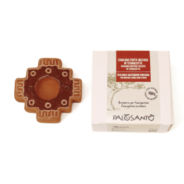 Porta Incenso Chakana in Terracotta per Coni e Stick