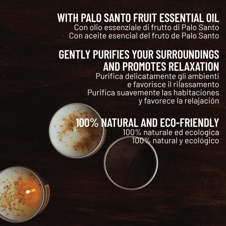 Fuego de Palosanto® Candela Profumata con Olio Essenziale di Palo Santo