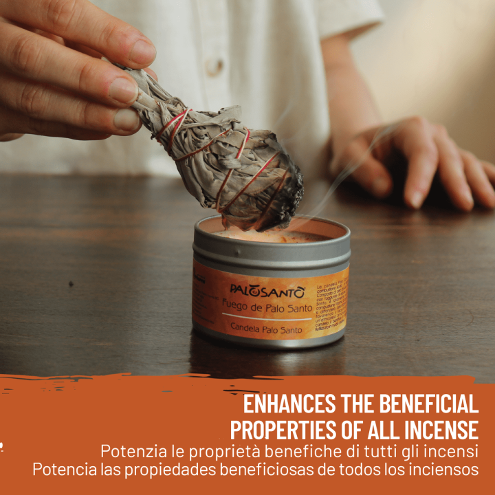 Fuego de Palosanto® Candela Profumata con Olio Essenziale di Palo Santo
