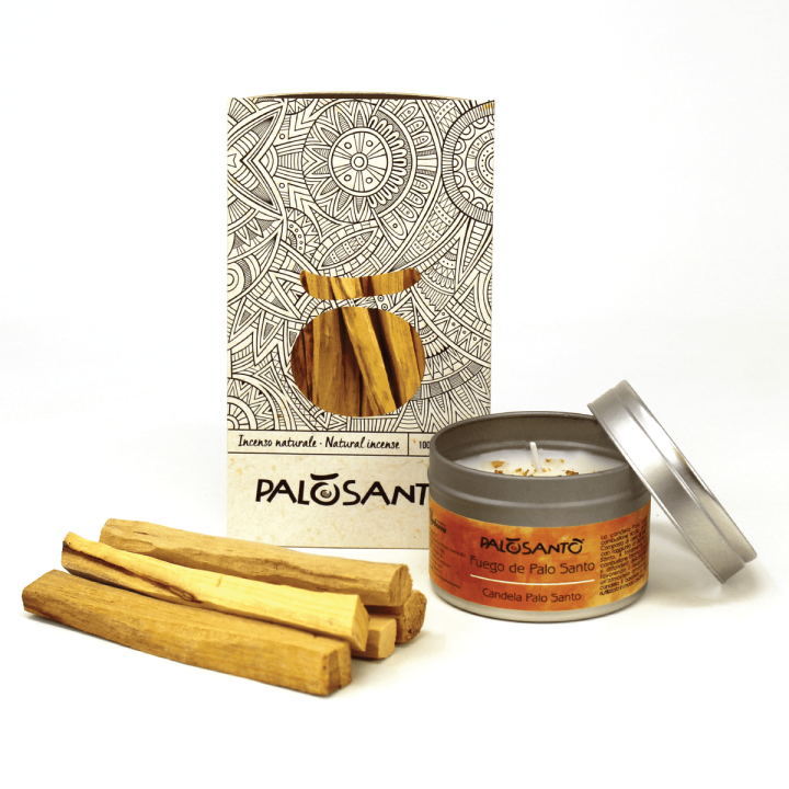 Kit Fumigazione: Paletti Palo Santo 'Popular' Perù + Candela Profumata