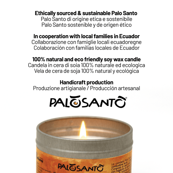 Kit Fumigazione: Paletti Palo Santo 'Popular' Perù + Candela Profumata
