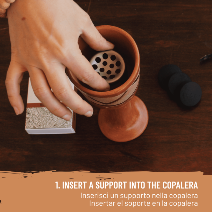Copalera Yolath Braciere in Terracotta per Incensi