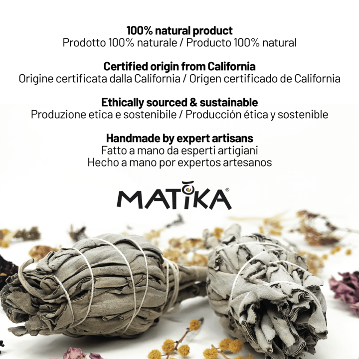 Salvia Bianca Smudge Incenso Naturale e Ecosostenibile