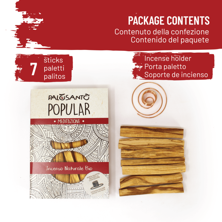 Kit Porta Paletto In Rame + Palo Santo Popular 7 Paletti