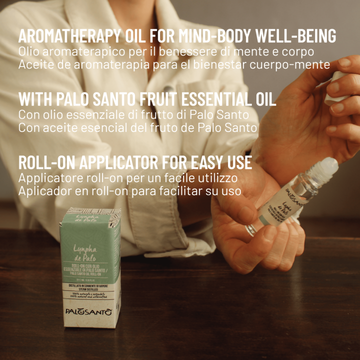 Lynpha de Palo Roll-on con Olio Essenziale di Frutto di Palo Santo