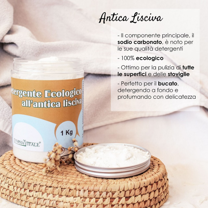 Detergente in Polvere Antica Lisciva 100% naturale e etico
