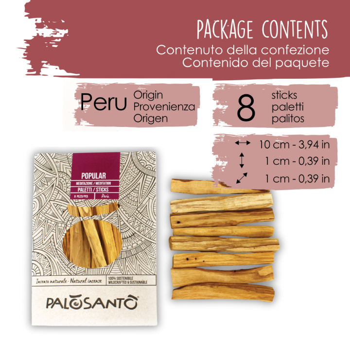 Paletti Palo Santo Popular Ayabaca - Incenso Naturale da Produzione Etica e Sostenibile