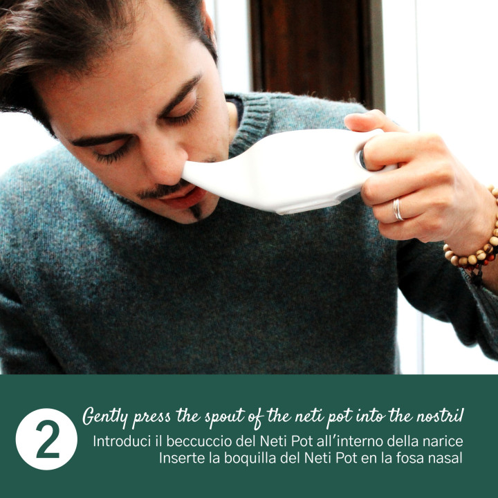 Neti Pot In Ceramica Per Lavaggi Nasali Rimedio Ayurvedico Neti Lota