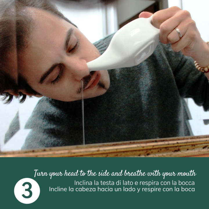 Neti Pot In Ceramica Per Lavaggi Nasali Rimedio Ayurvedico Neti Lota