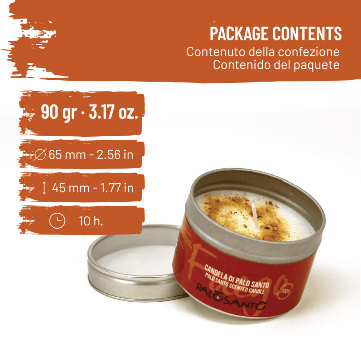 Fuego de Palosanto® Candela Profumata con Olio Essenziale di Palo Santo