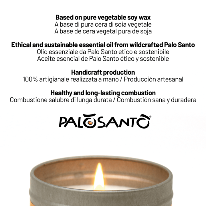 Fuego de Palosanto® Candela Profumata con Olio Essenziale di Palo Santo