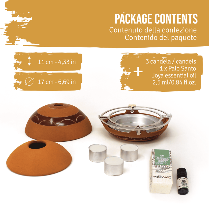 Calentador in Terracotta - Diffusore di Calore e di Essenze