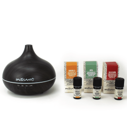 Kit Diffusore ad Ultrasuoni + Oli Essenziali di Palo Santo