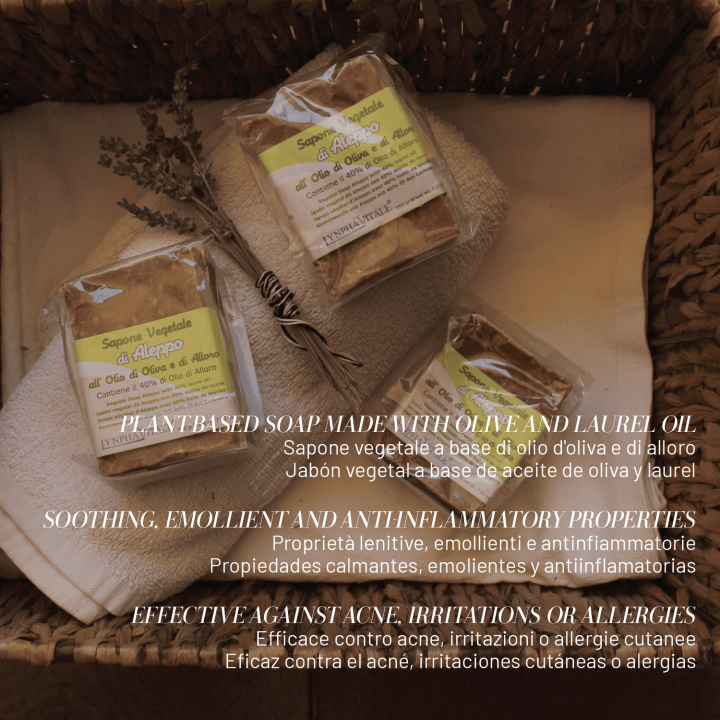 Kit 3 Saponi d'Aleppo – 40% Olio di Alloro