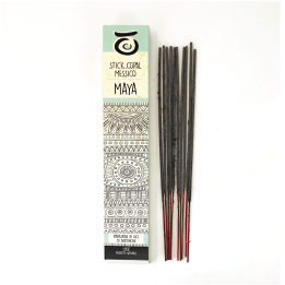 Incenso in Stick di Copal Bianco 'Maya' - 10 bastoncini