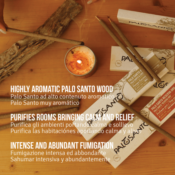Bastoncini Incenso Palo Santo 'Reserva Oro'
