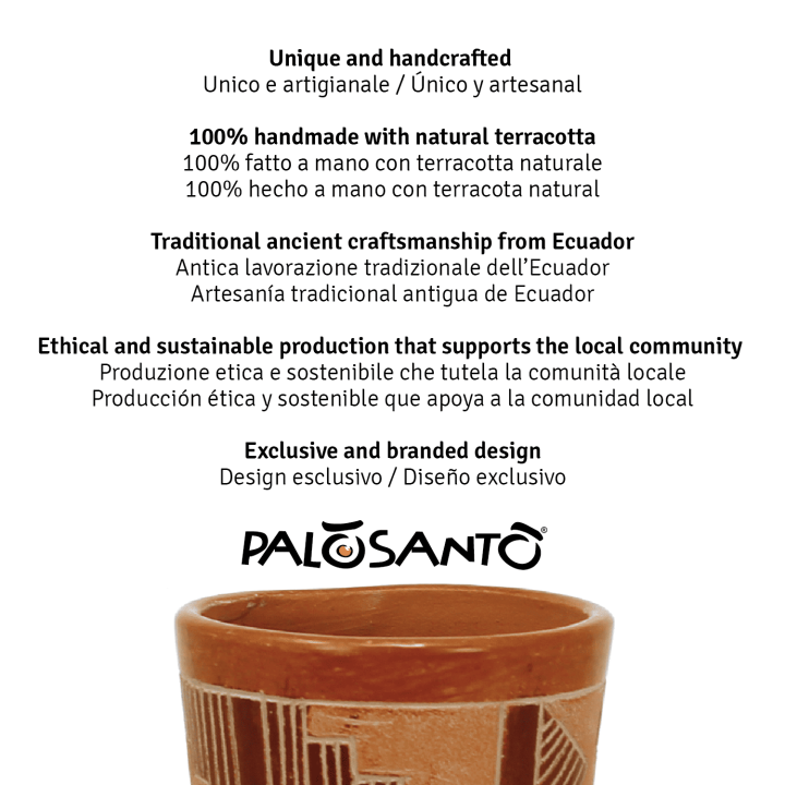 Copalera Yolath Braciere in Terracotta per Incensi