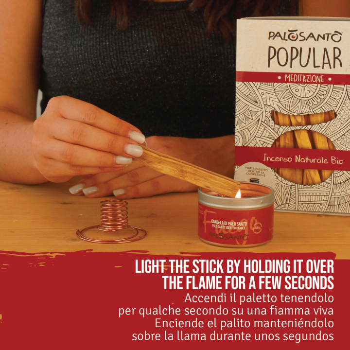 Kit Porta Paletto In Rame + Palo Santo Popular 7 Paletti