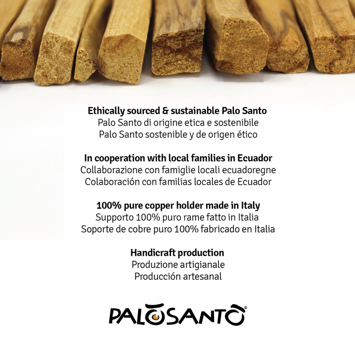 Kit Porta Paletto In Rame + Palo Santo Popular 7 Paletti