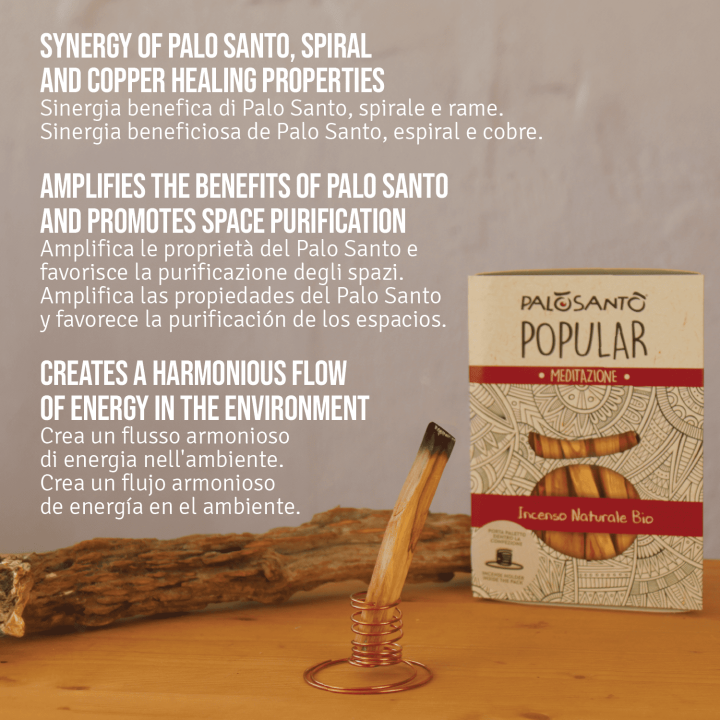 Kit Porta Paletto In Rame + Palo Santo Popular 7 Paletti