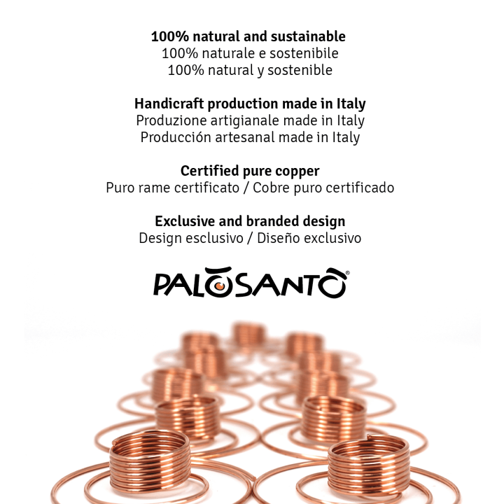 Porta Incenso Spirale in Rame Palosanto®