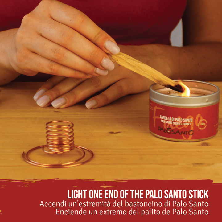 Porta Incenso Spirale in Rame Palosanto®