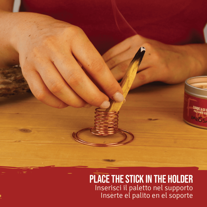 Porta Incenso Spirale in Rame Palosanto®