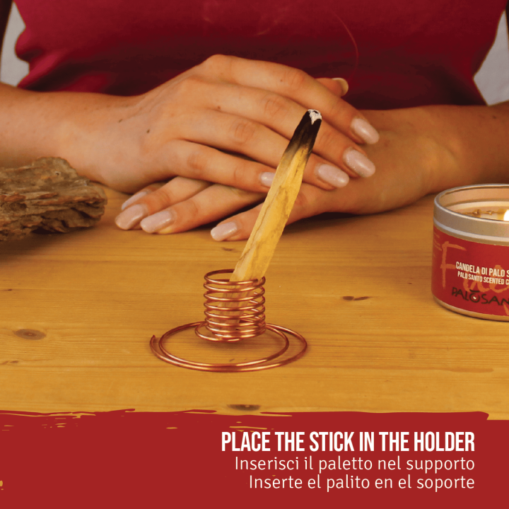Porta Incenso Spirale in Rame Palosanto®