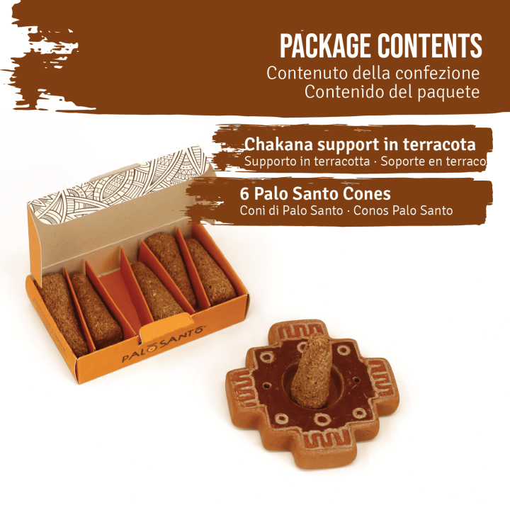 Kit Porta Incenso e Coni di Palo Santo Amarillo