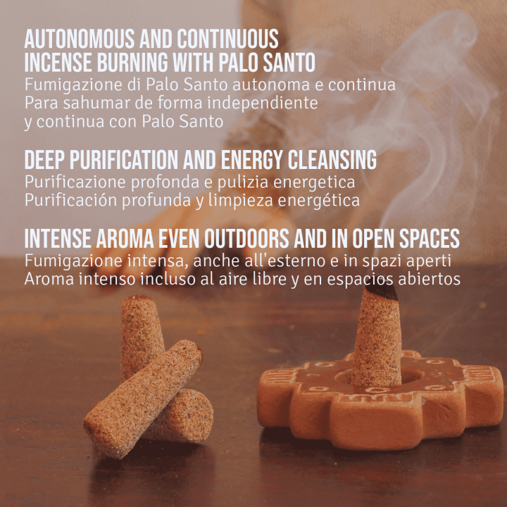 Kit Porta Incenso e Coni di Palo Santo Amarillo
