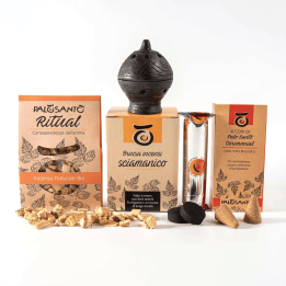 Kit Brucia Incenso, Coni Cerimonial, Grani Ritual, Carboncini Diam. 33