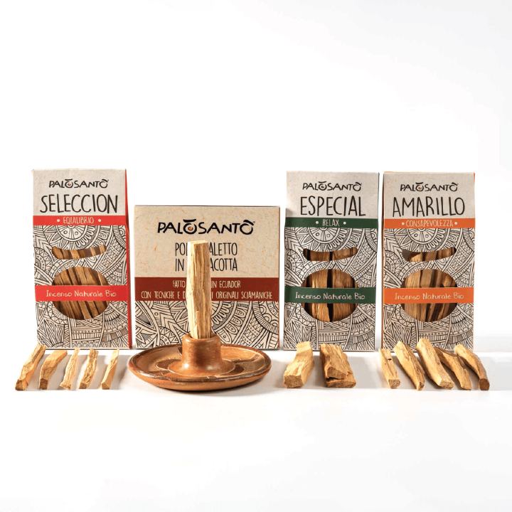 Kit Piatto Portaincenso + Paletti Palo Santo®