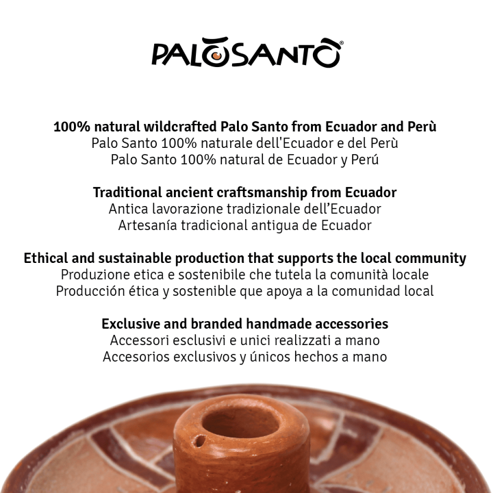 Kit Piatto Portaincenso + Paletti Palo Santo®
