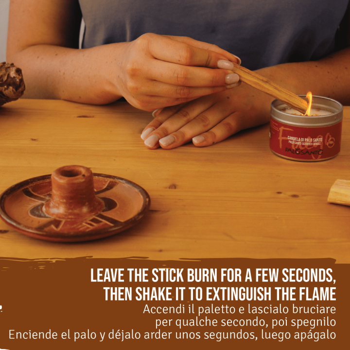 Kit Piatto Portaincenso + Paletti Palo Santo®