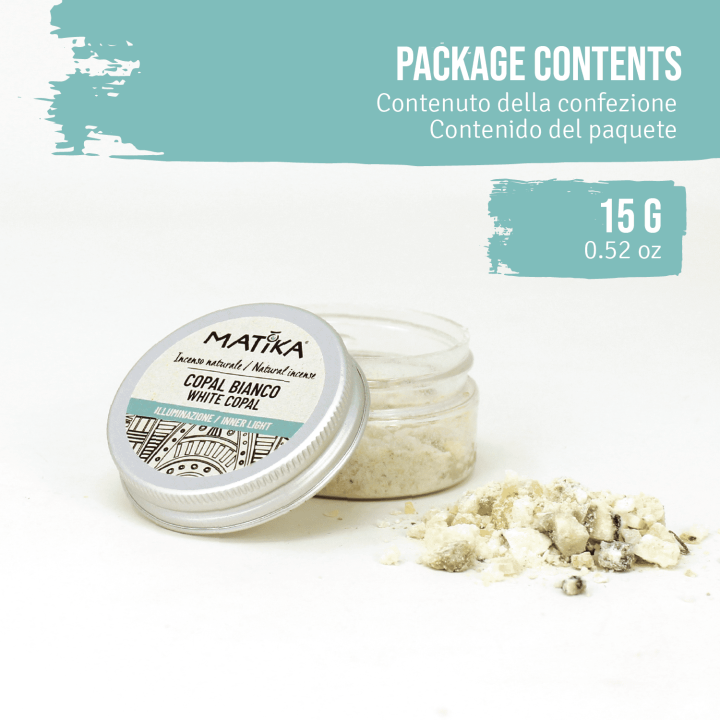 Resina Copal Bianco del Messico - 100% Naturale ed Ecosostenibile