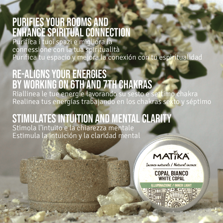 Resina Copal Bianco del Messico - 100% Naturale ed Ecosostenibile