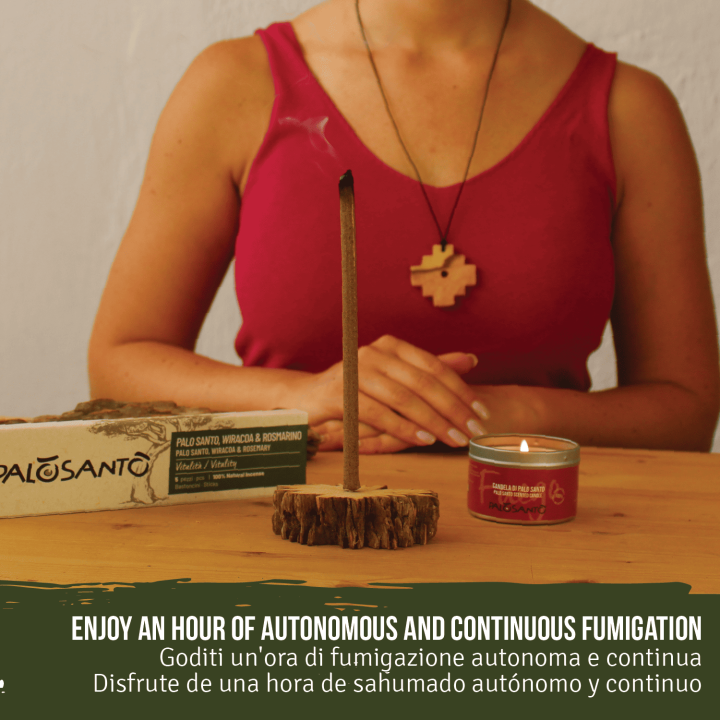 Bastoncini Incenso Palo Santo, Rosmarino e Wiracoa