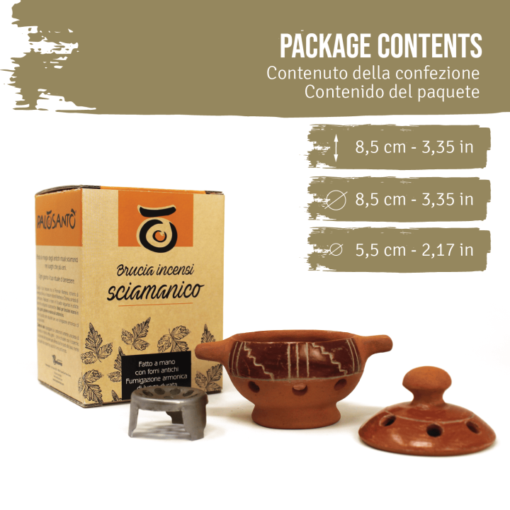 Brucia Incenso Braciere in Terracotta 'Chorrera'