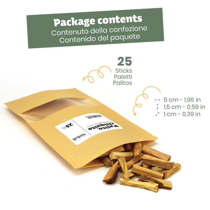 Sahumito Palo Santo Ecuador - Incenso 100% Naturale per Sublimazione