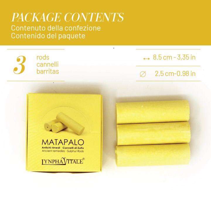 MATAPALO - Pack 3 Cannelli di Zolfo