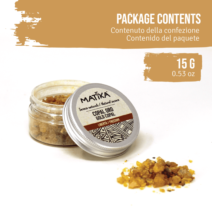 Resina Copal Oro del Perù - Incenso Naturale