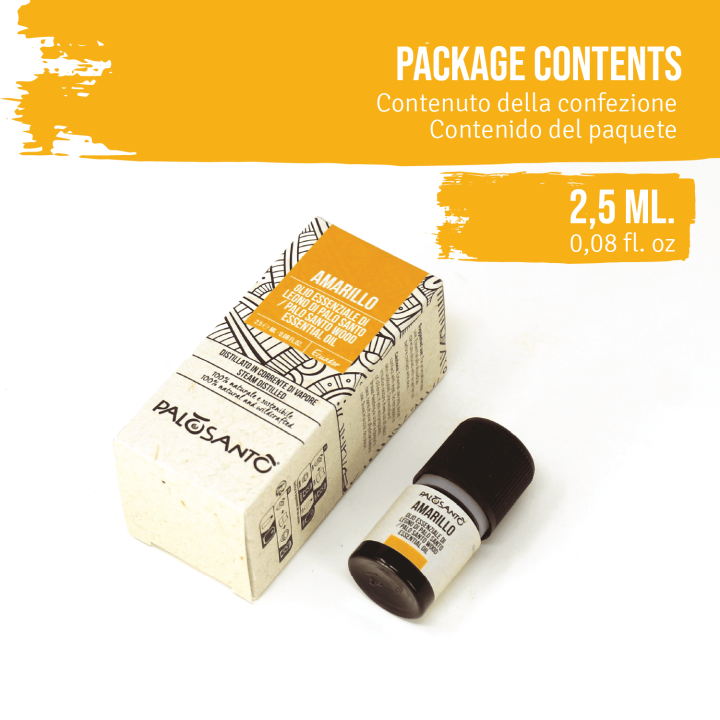 Olio Essenziale di Legno di Palo Santo Amarillo - 100% Naturale ed Ecosostenibile